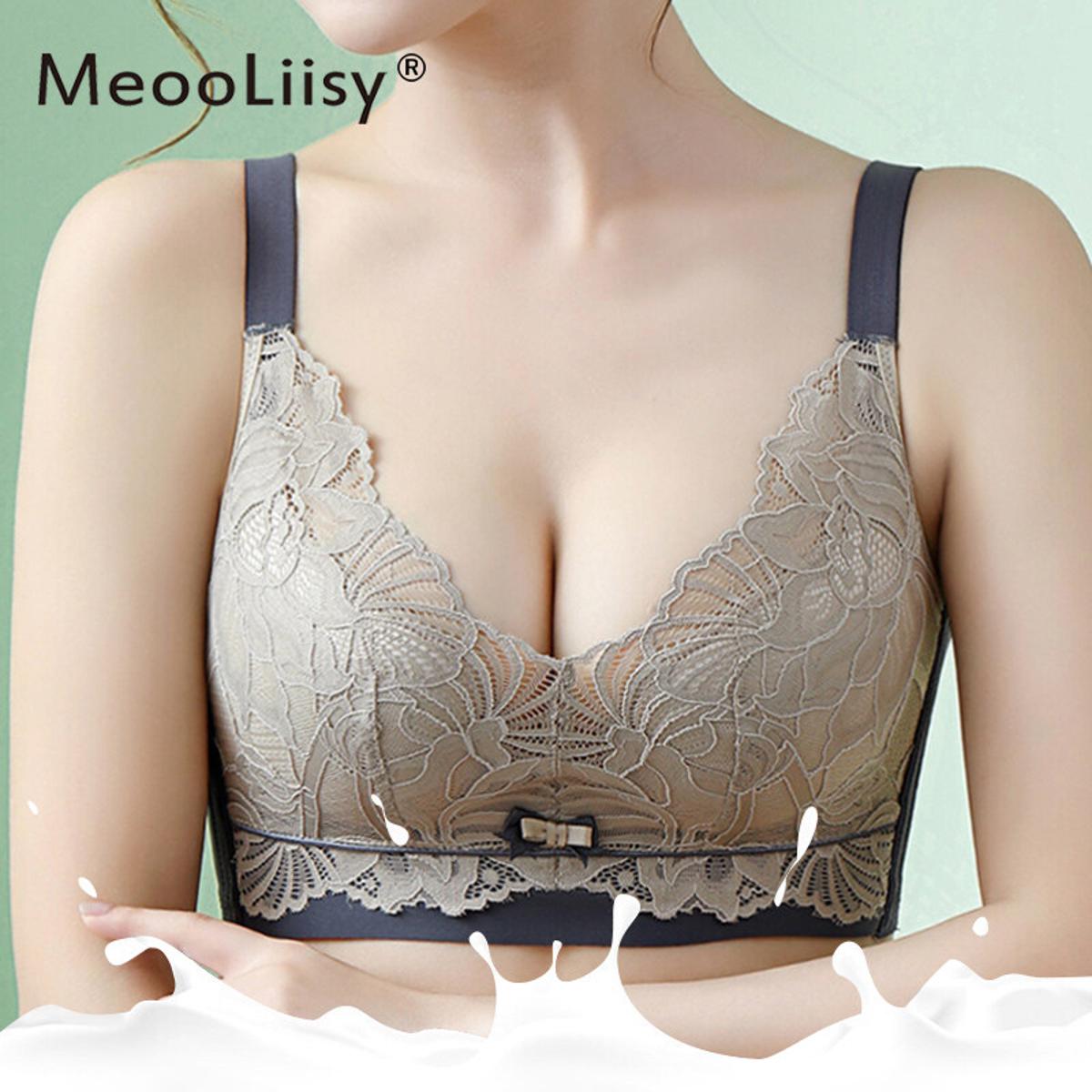 FallSweet Plus Size Push Up Bra Lace Underwear for women Thin Cup