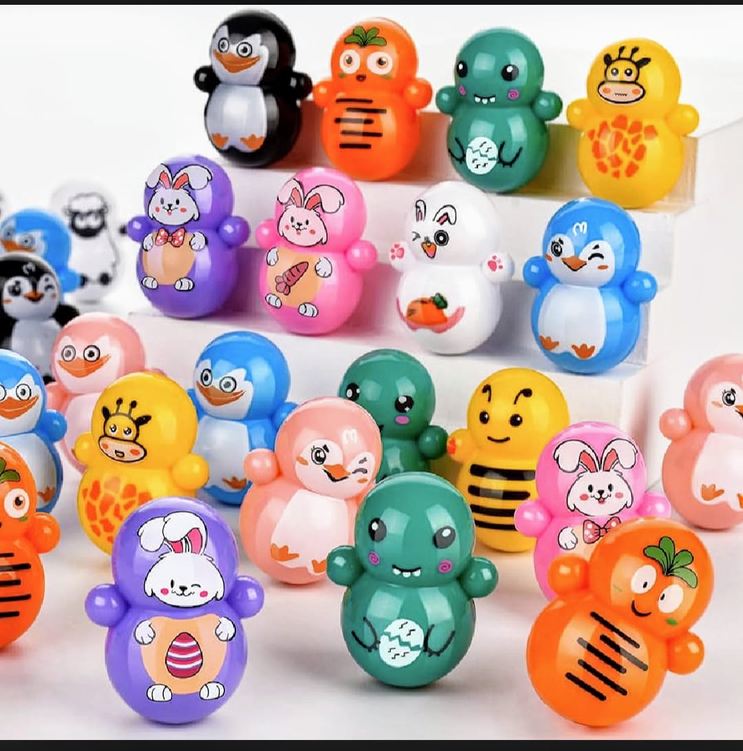 Pack of 10 Funny Chunnu Munnu Mini Cartoon Figures, Fun Play for Kids, Doremon, Cute & Adorable Designs, Best Gift for Boys & Girls, Funny New Toys, Multiple Vibrant Colors Toys For Kids , Enjoy Toy
