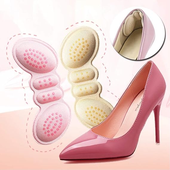 2 Pair High Heel Insoles Butterfly Adjust Size Heel Liner Grips Protector Sticker Heel Pad Foot Care Anti Keep Abreast Heel Pads