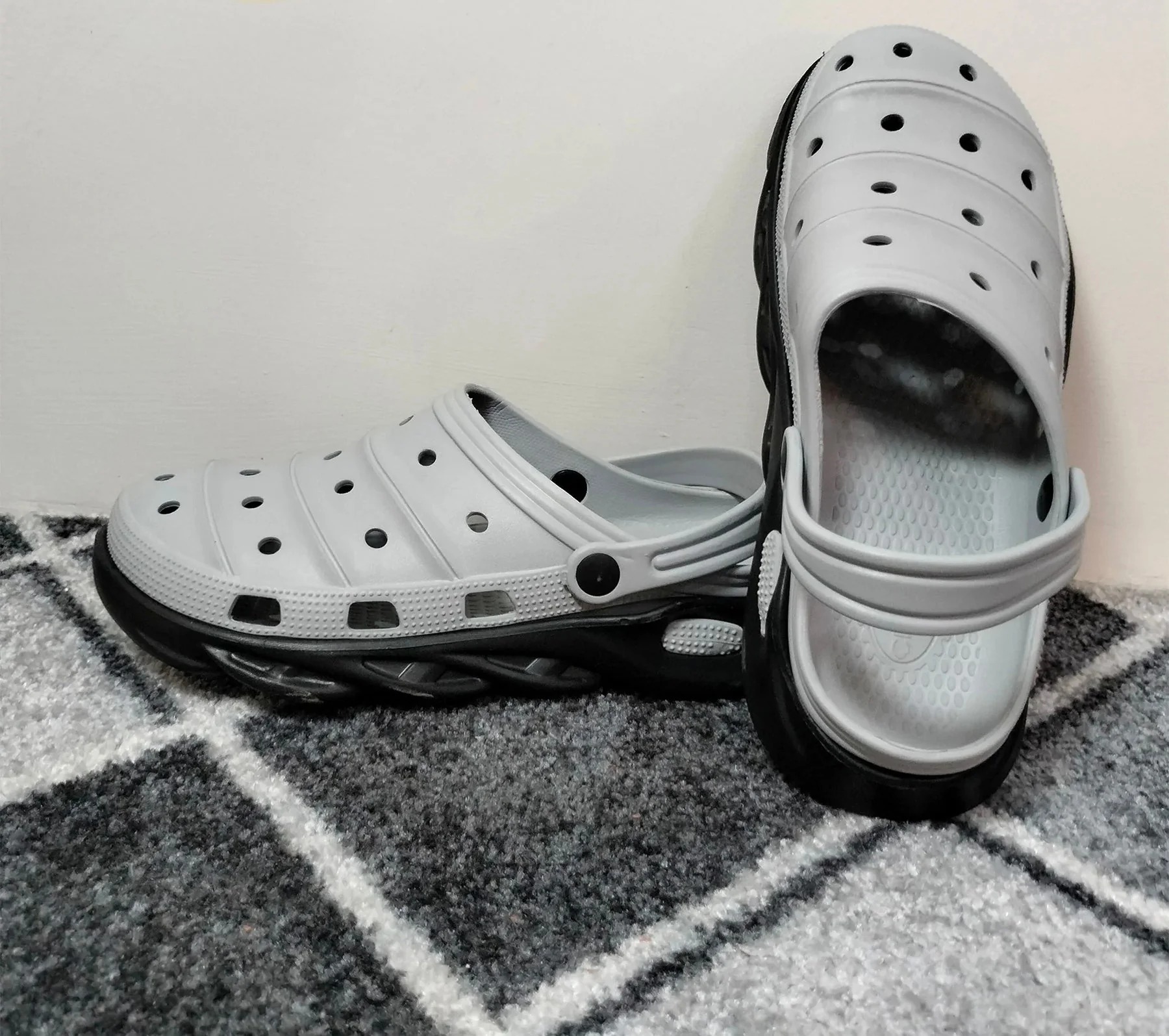 Trendy Imported clogs for men - Latest Thick Soles corc beach sandals for boys and men - Quick-Dry and Anti-Slip EVA Foam clogs for boys and men - 2 in 1 casual medicated sole clogs slippers for men - EVA made comfortable quick dry thick sole mens Croc
