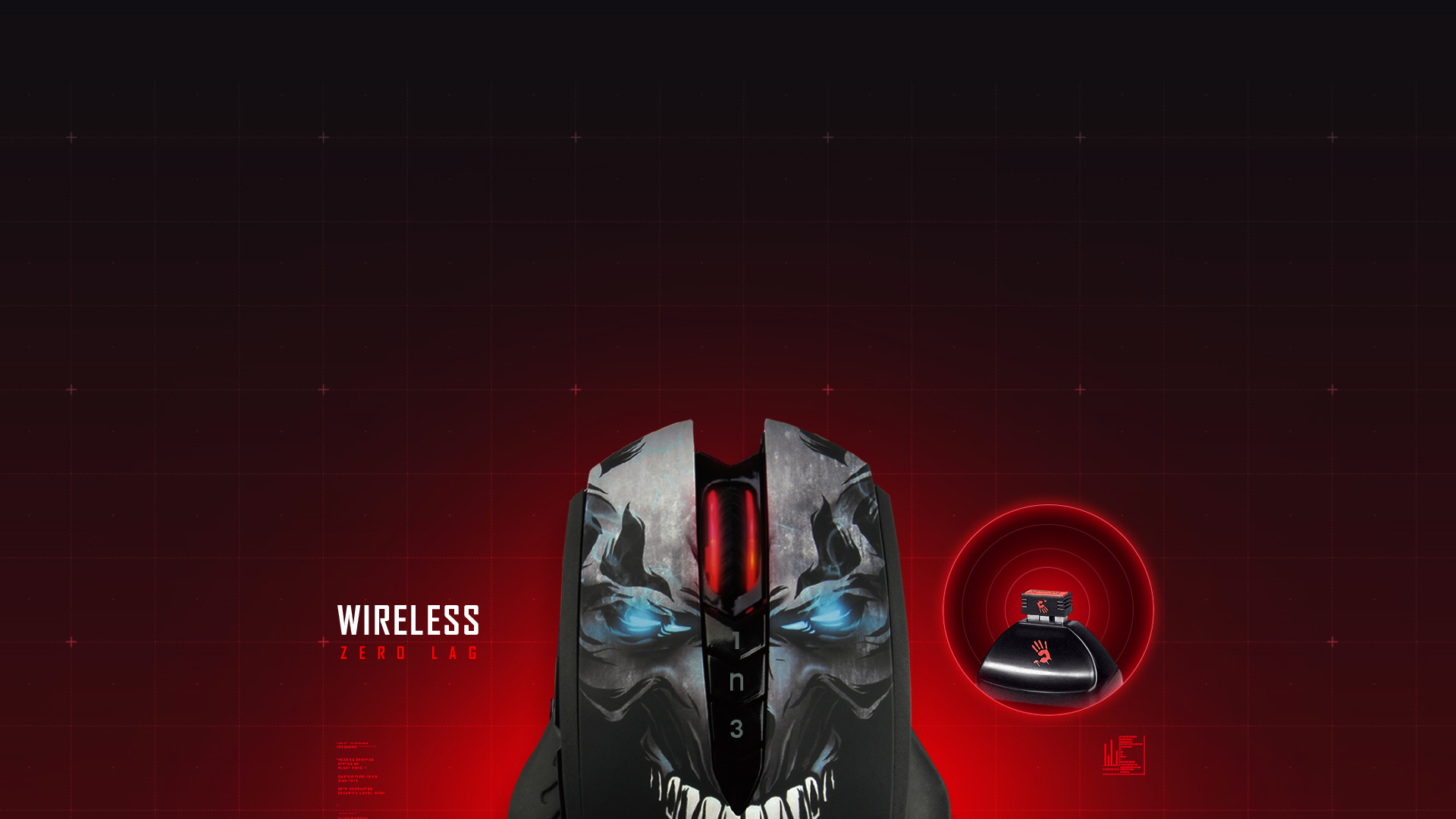 A4Tech Bloody R80 Plus 2.4G Wireless Gaming Mouse 5000Cpi with BC3332-S Gaming Engine Skull Design 19 51ba1b42e52078e1cd03658264405db1
