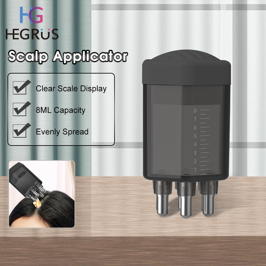 HEGRUS 6ml Scalp Applicator Scalp Nutrient Brush Liquid Comb Portable