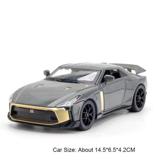 1:32 Nissan GT-R50 Diecast Model Car | Metal Body | Pull Back | Collectible Toy view 3