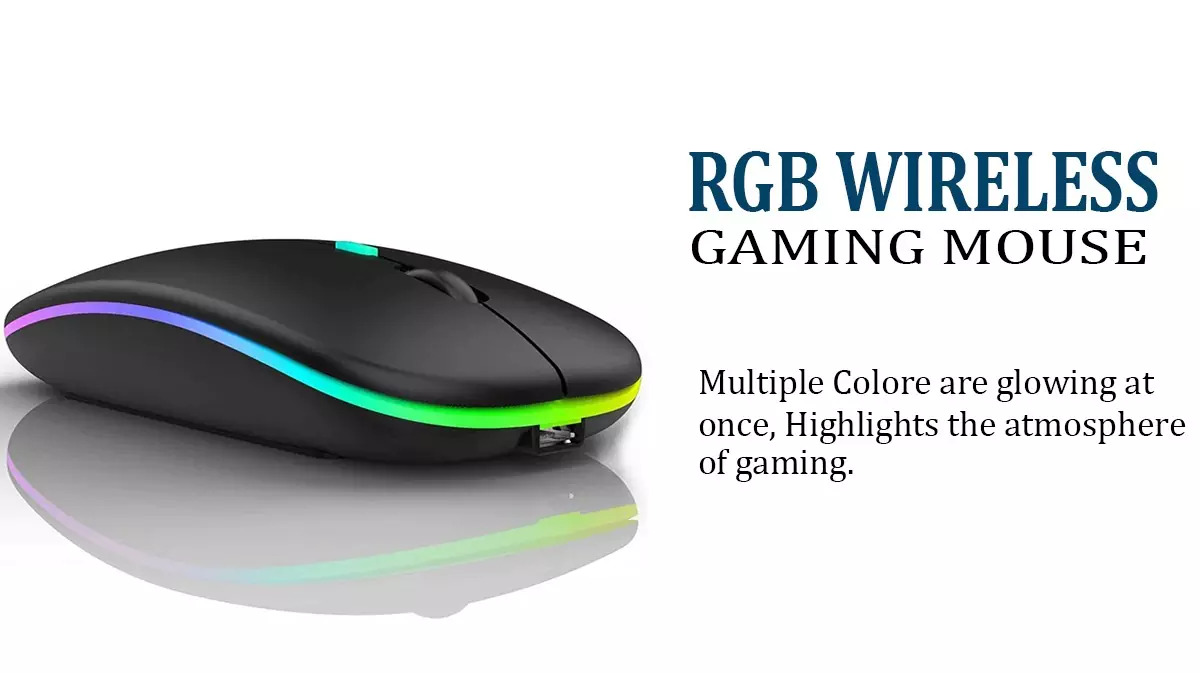 Rechargeable Wireless Mouse with Comfortable Grip and High Precision Tracking for Gamers and Professionals Rechargeable Wireless RGB Gaming Mouse with Adjustable DPI Silent Button Ultra Thin USB Optical Mice