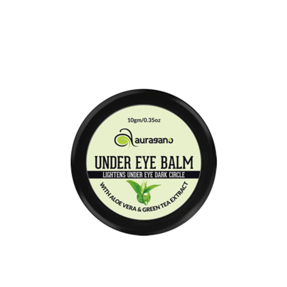 Under eye balm - Eye balm 10gm - Dark Circle & Puffiness Reduction Balm- Anti-Wrinkle & Dark Circle Remover for Youthful eyes - Dark circles remover - Dark circles cream – Eye cream for dark circles and wrinkles – Eye Balm by Auragano