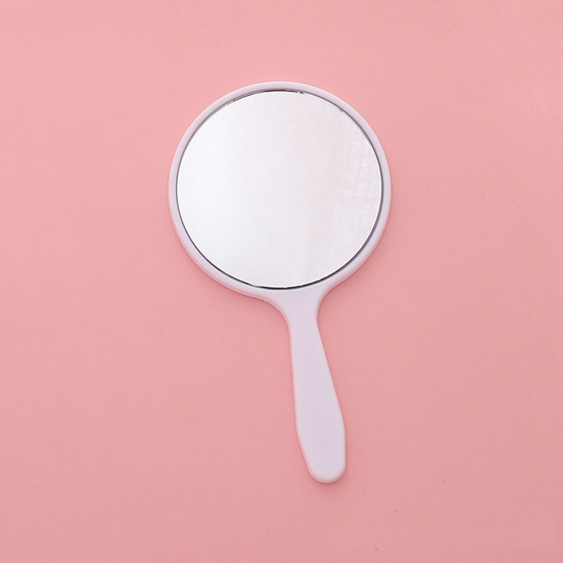 Handheld Makeup Mirror Round Vanity Mirror with Handle Hand Mirror