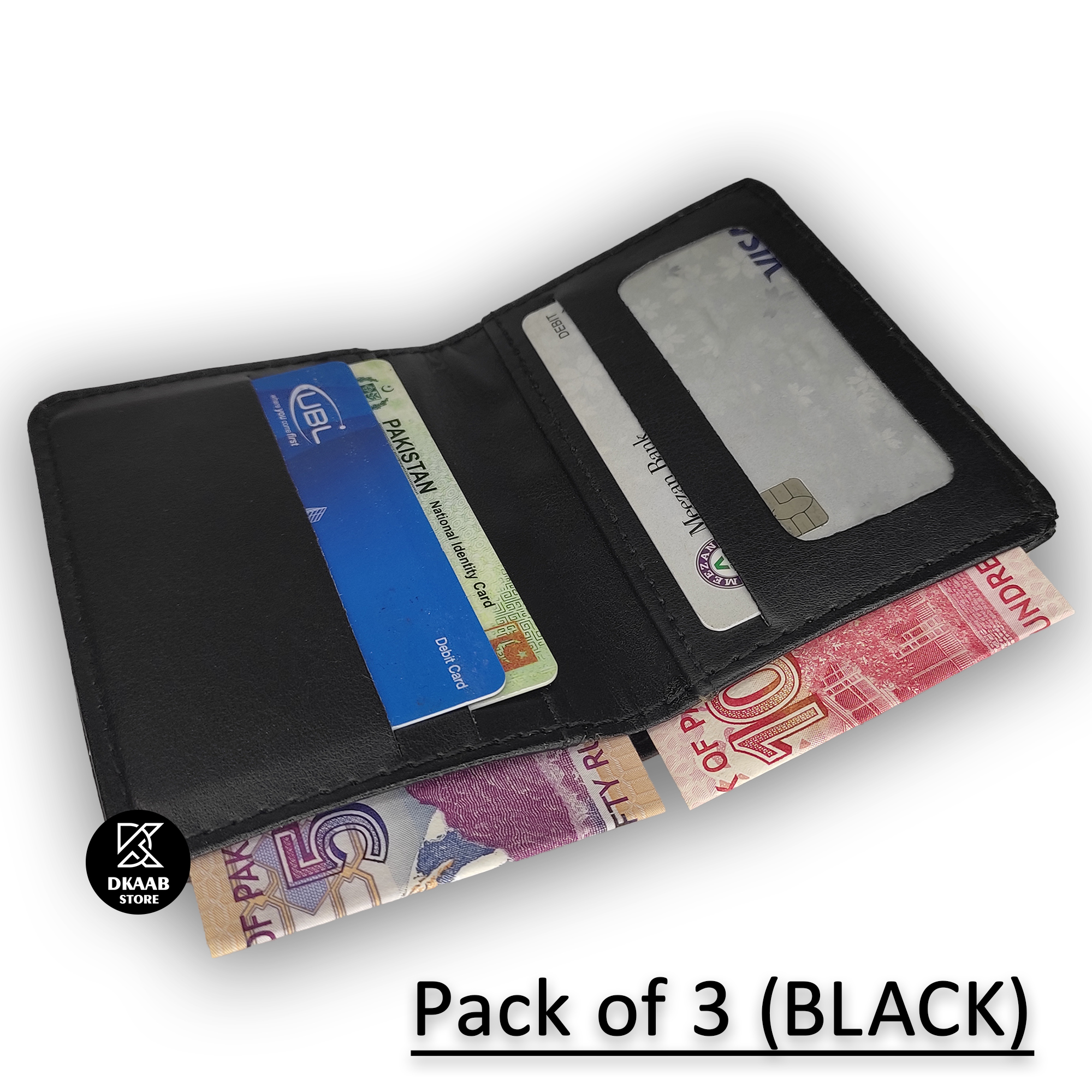 Slim Card Holder Wallet for Men and Boys Without Button