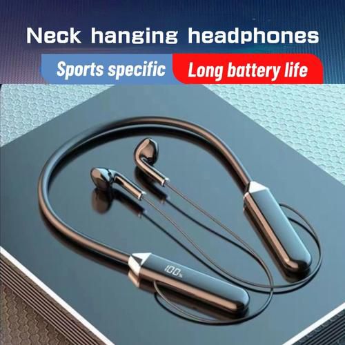 M10 Neckband (Digital Display) TWS (True Wireless Stereo) Bluetooth Earphones Headset With HiFi Stereo Sound (Connected With All Bluetooth Devices). price in Pakistan