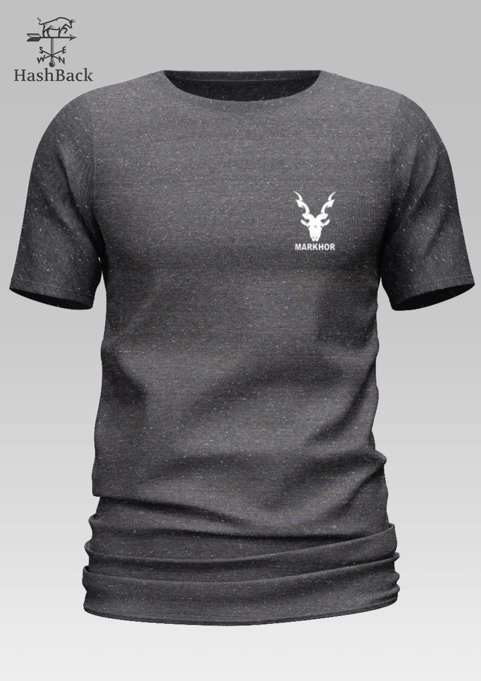 HashBack basic Oversized premium Tshirt For Men Markhor Printed