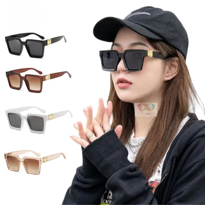 UrbanHive.pk Premium Look Oversize Square Frame Sunglasses For Men & Women - UV400 Shade Fashion Sun Glasses For Girls & Boys - Vintage Big Rectangle Shades For Girls