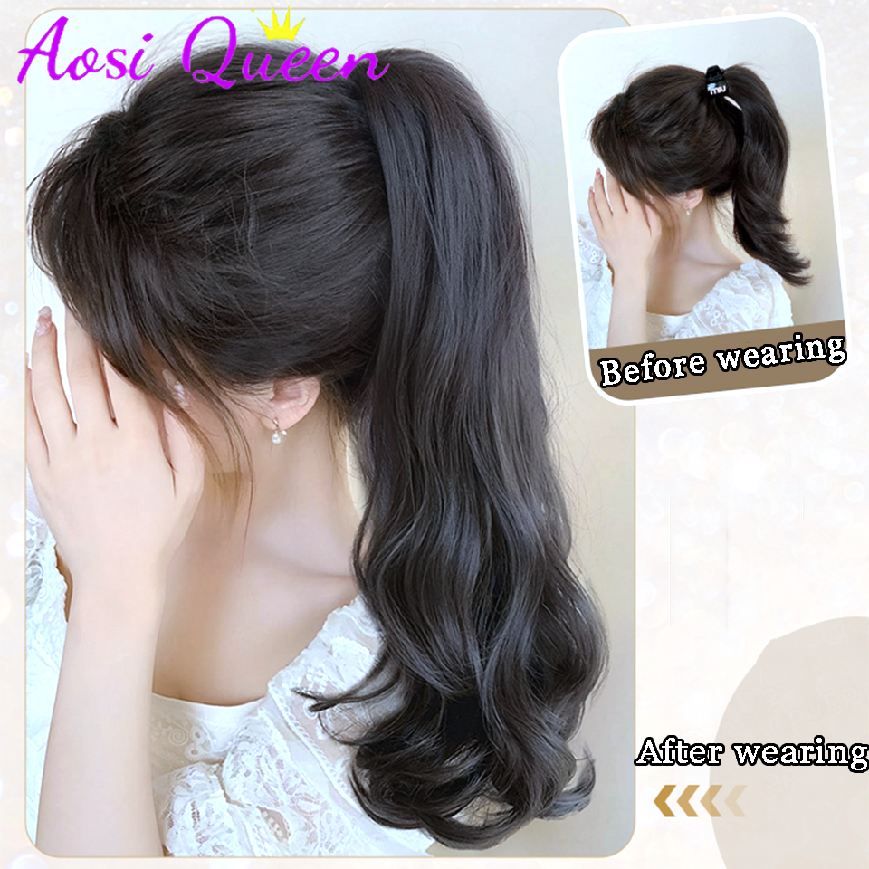 Long Hair Claw Clip Catcher Ponytail for Women Clip On Extension