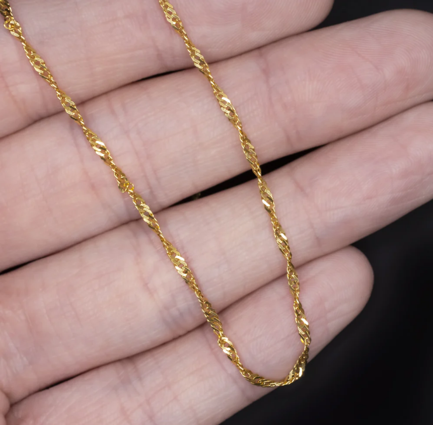 Golden Color  chain  For Women /girls