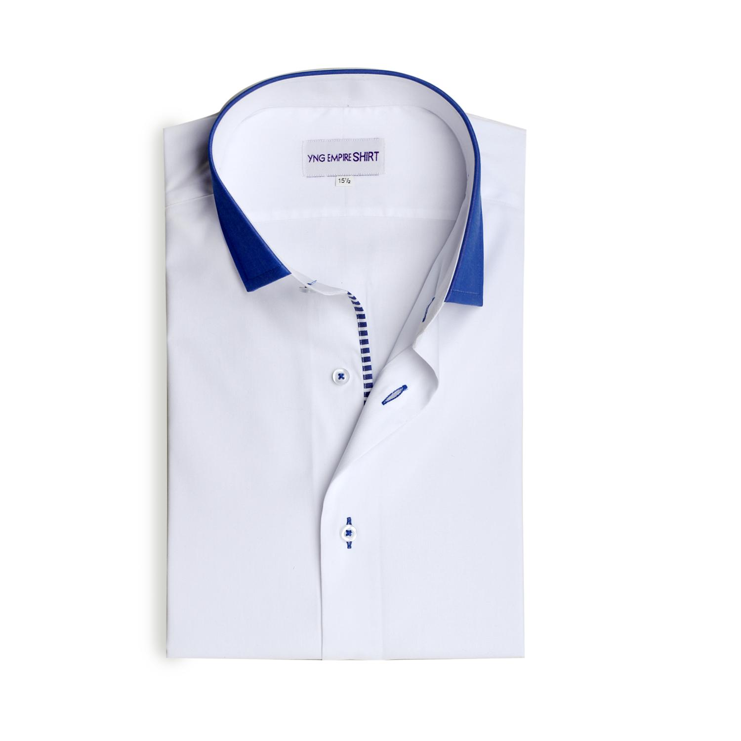 YNG White Premium Egyptian Cotton Formal Shirts For Men