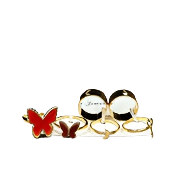 "Vintage Butterfly Rings Set for Girls and Women, Couple Rings for Girls & Boys Pack of 4- Friendship Rings for women and Men, Engagement Rings. Butterfly Rings, Lovers Rings