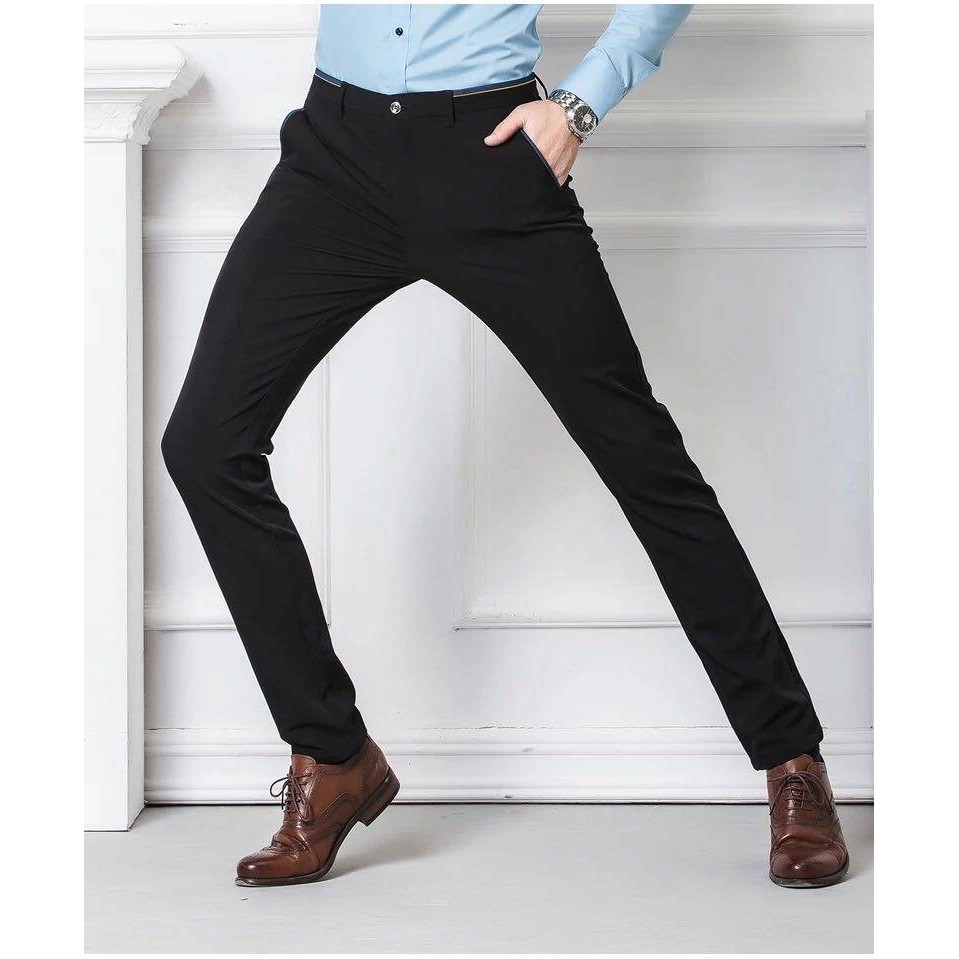Formal Pants Office Stretchable Elastic 