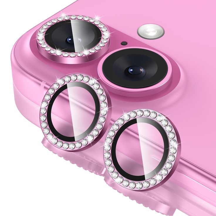 Diamond Camera Lens Protector For 11 / 12 / 13 / 14 / 15 / 16 / 17 Series  Luxury Sparkle Shockproof Camera Guard
