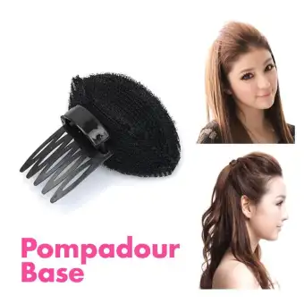 Pompadour Hook Loop Hair Base Insert With Comb Charming