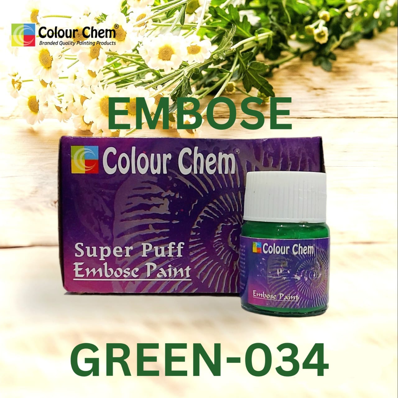 01Pcs Colour Chem Official Emboss Fabric Paints – 3D Appearance And ...