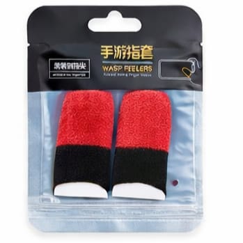 1.2🎮 Mobile Gaming Thumb Gloves | Black & 2 Color Finger Sleeves for Ultra Smooth Touch & Quick Response | Sweat Resistant Gaming Accessory for Better Control & Accuracy