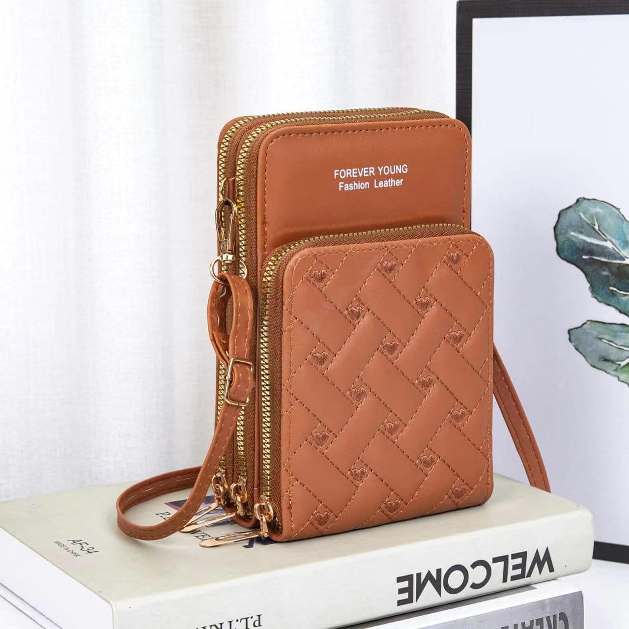Women Wallets Long Clutch Purse Card Holder wallet long sling shoulder Ladies Wallet