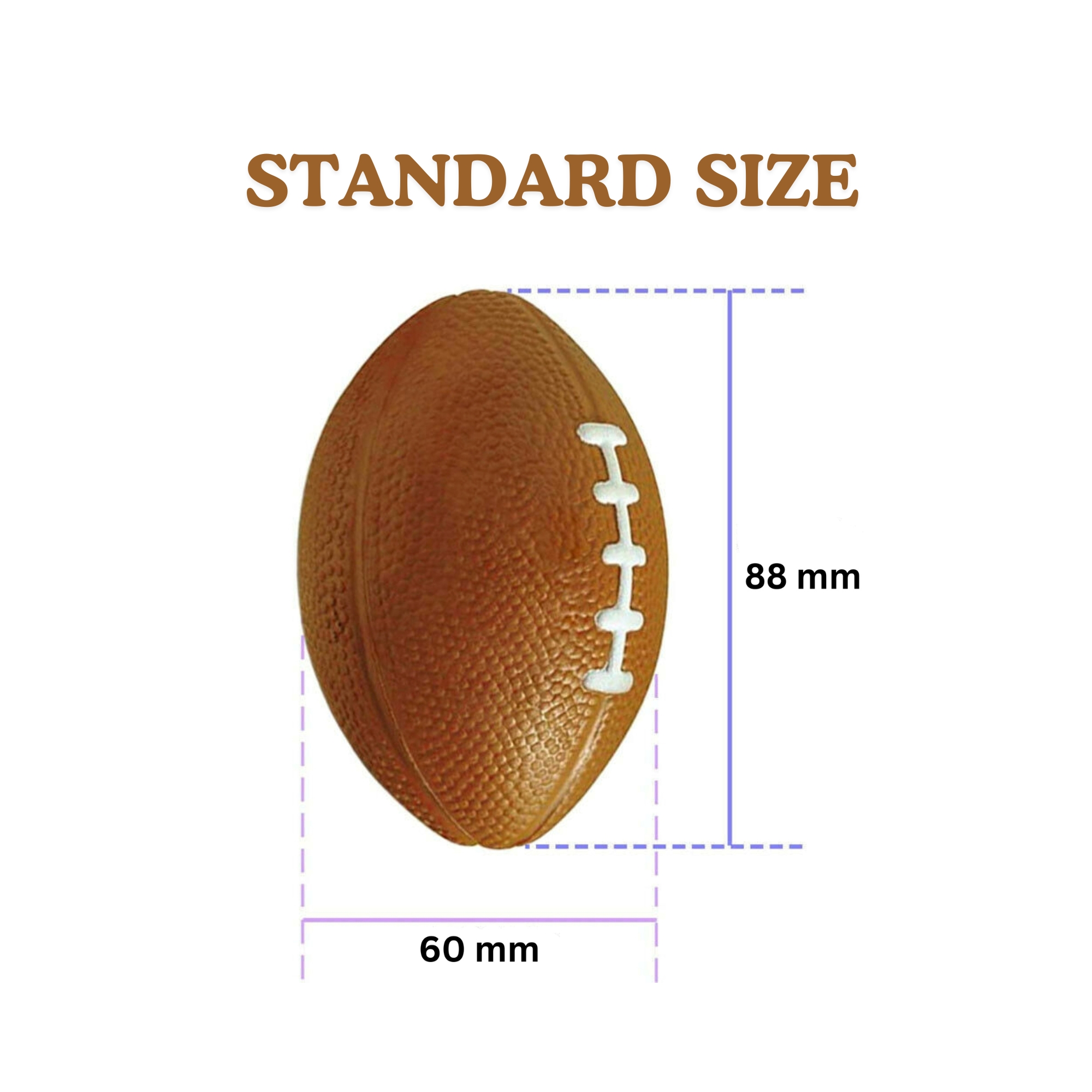 Medicare Physio Ball, 1 to 4 Pcs, Rugby Shaped Stress Relief Ball, Rugby Squishy Stress Relief Ball, Squeeze Ball, Imported Physio Ball, Hand Strengthening exercise, Hand Rehabilitation Exercise, Mini Football Sports Stress Ball, Made in Taiwan