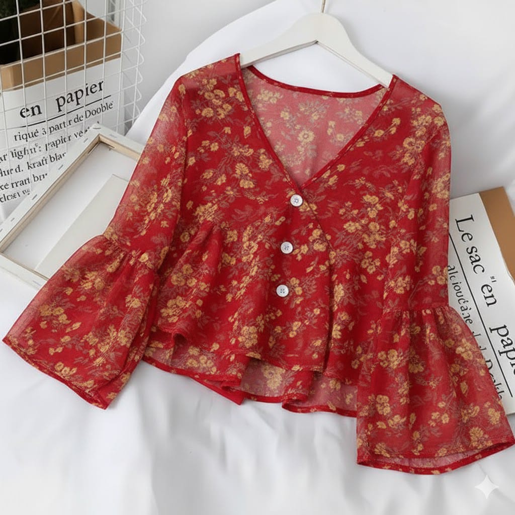 Chic & Flowy: New Women's Chiffon Tops