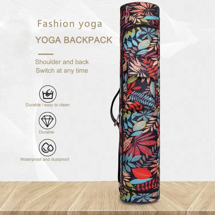 Printed Yoga Bag Yoga Mat Knapsack Men Women Sports Mat Bag