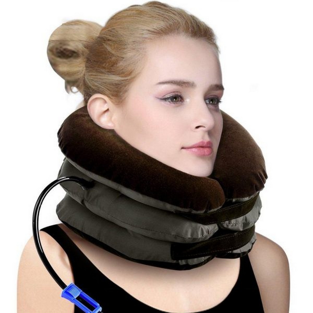 MD& Pinched Nerve Neck Stretcher Cervical Traction Device Inflatable ...