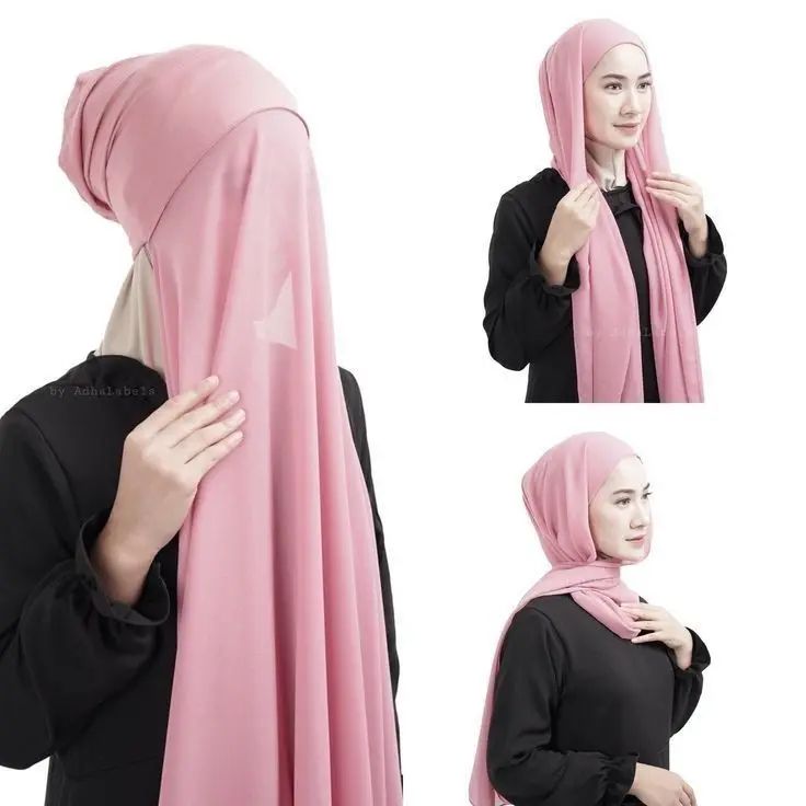 hijab with attached cap