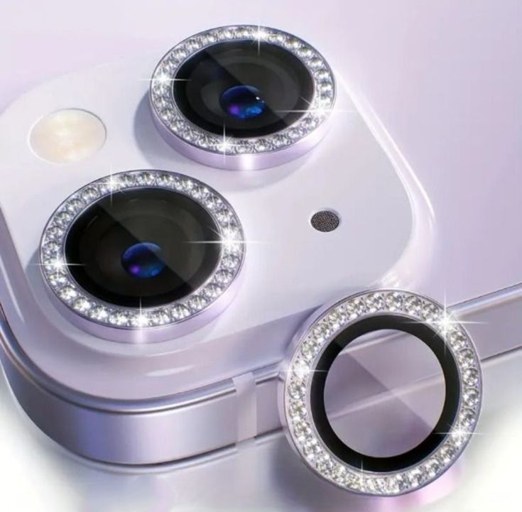 Diamond Camera Lens Protector For 11 / 12 / 13 / 14 / 15 / 16 / 17 Series  Luxury Sparkle Shockproof Camera Guard