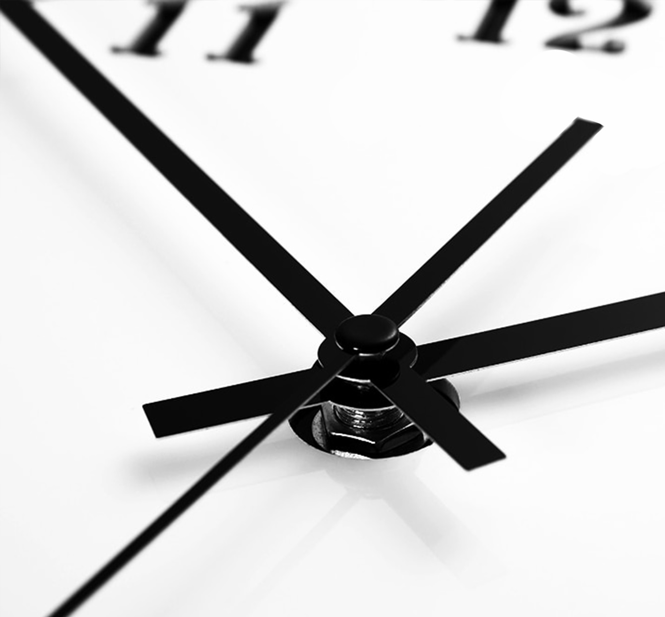 24 Inch Wooden Wall Clock, Modern 3D Acrylic Design for Living Room, Office, and Home Décor
