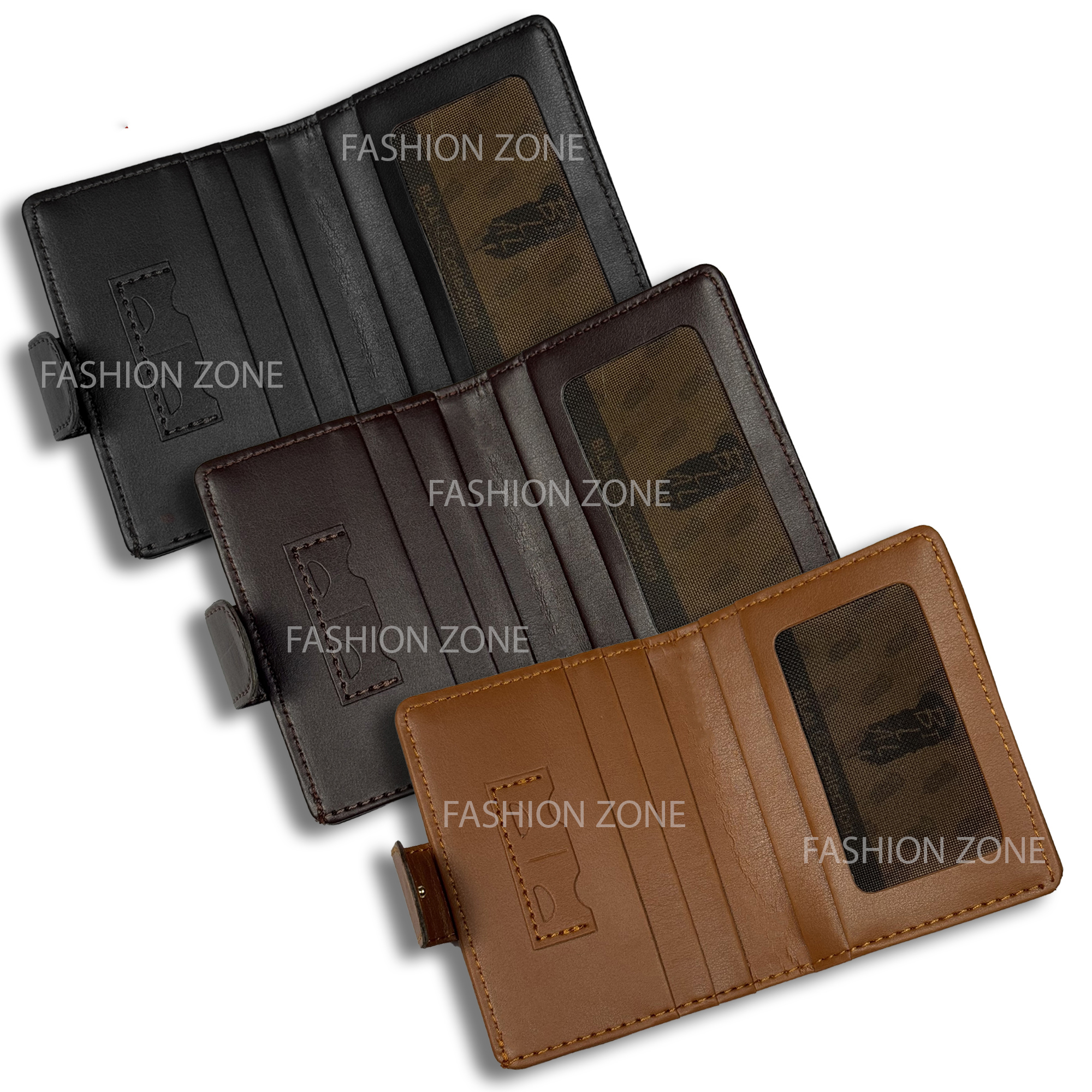 Pocket Friendly  button lock leather wallet and card holder purse for men & Boys