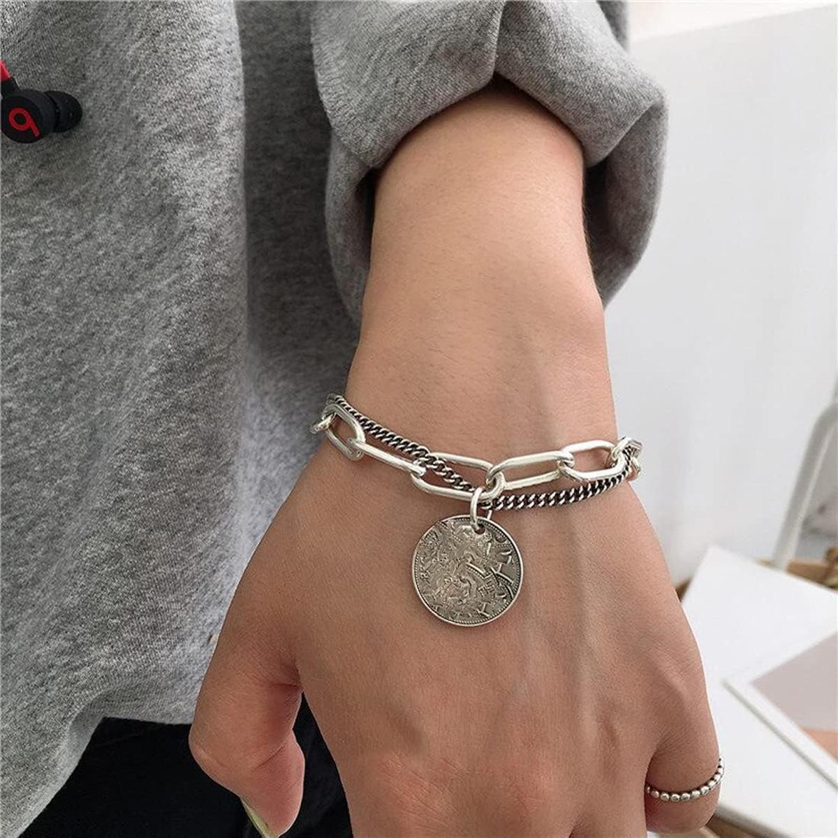 Fashion dual hearts Heart Adjustable Golden color Bracelet For Girls