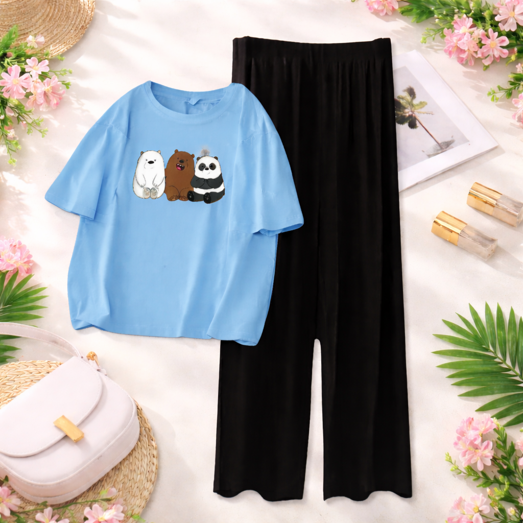 Sky Blue & Black