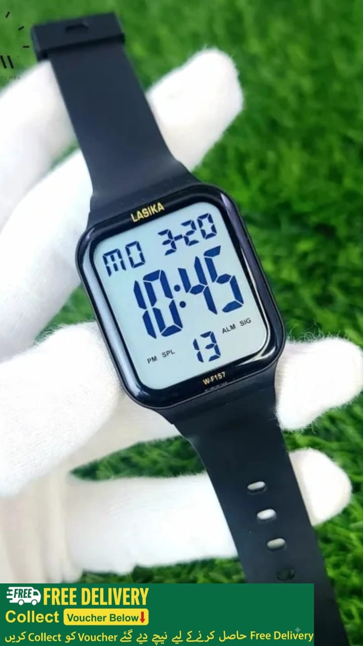 Premium Quality Digital Led Sport Watch For Men Water Resistant Student Sport Watch New Design Digital Unisex Sports Watches Digital Watch With Alarm Clock - Sport Digital Watch - Kids Watches For Boys - Square Teenage Student Sport Watch