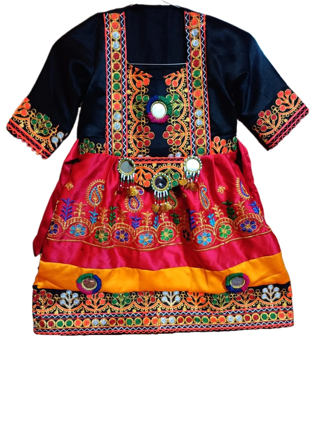 Afghani frock for kids- Traditional Frock For kids
