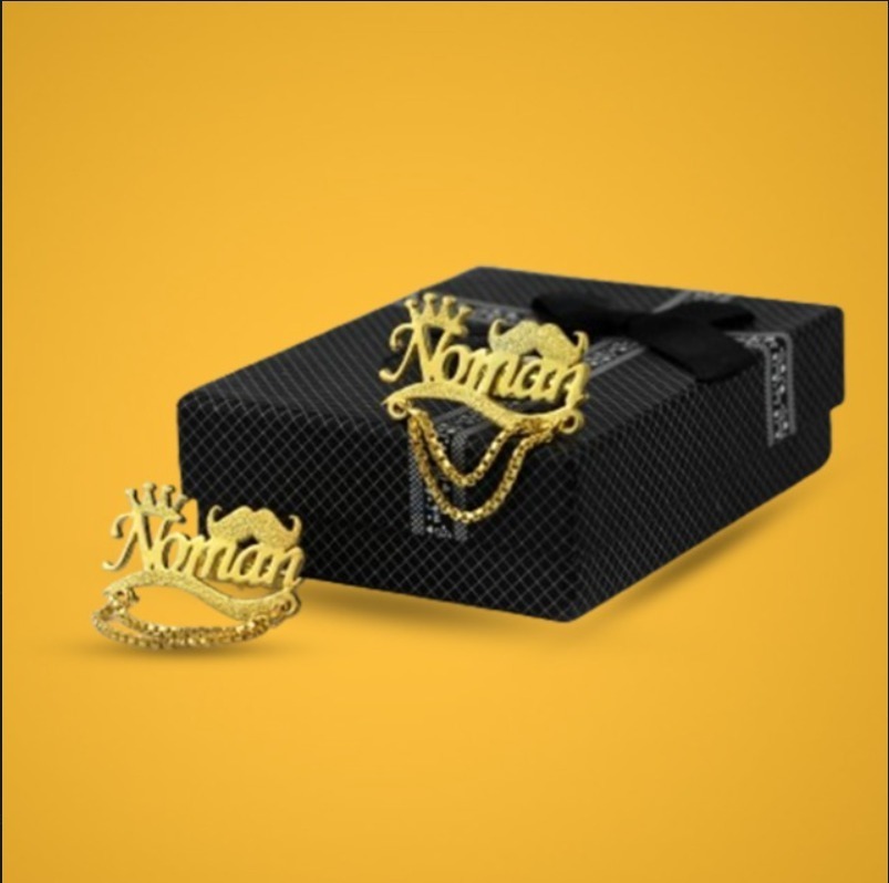 Customize Name Cufflinks Silver/Gold Color Any Name