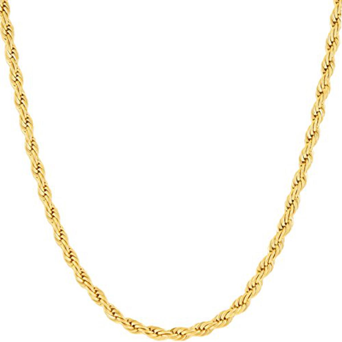 Golden simple chain design for girls and womens in Rope Style Trending in Pakistan - Order Studio