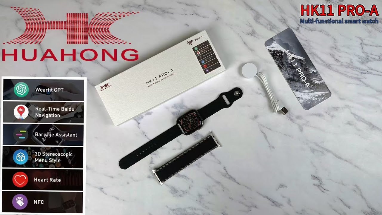 HK11 Pro MAX AND HK11 PRO B  digital Watch 2.02” AMOLED Display Bluetooth Calling NFC Fitness Tracker