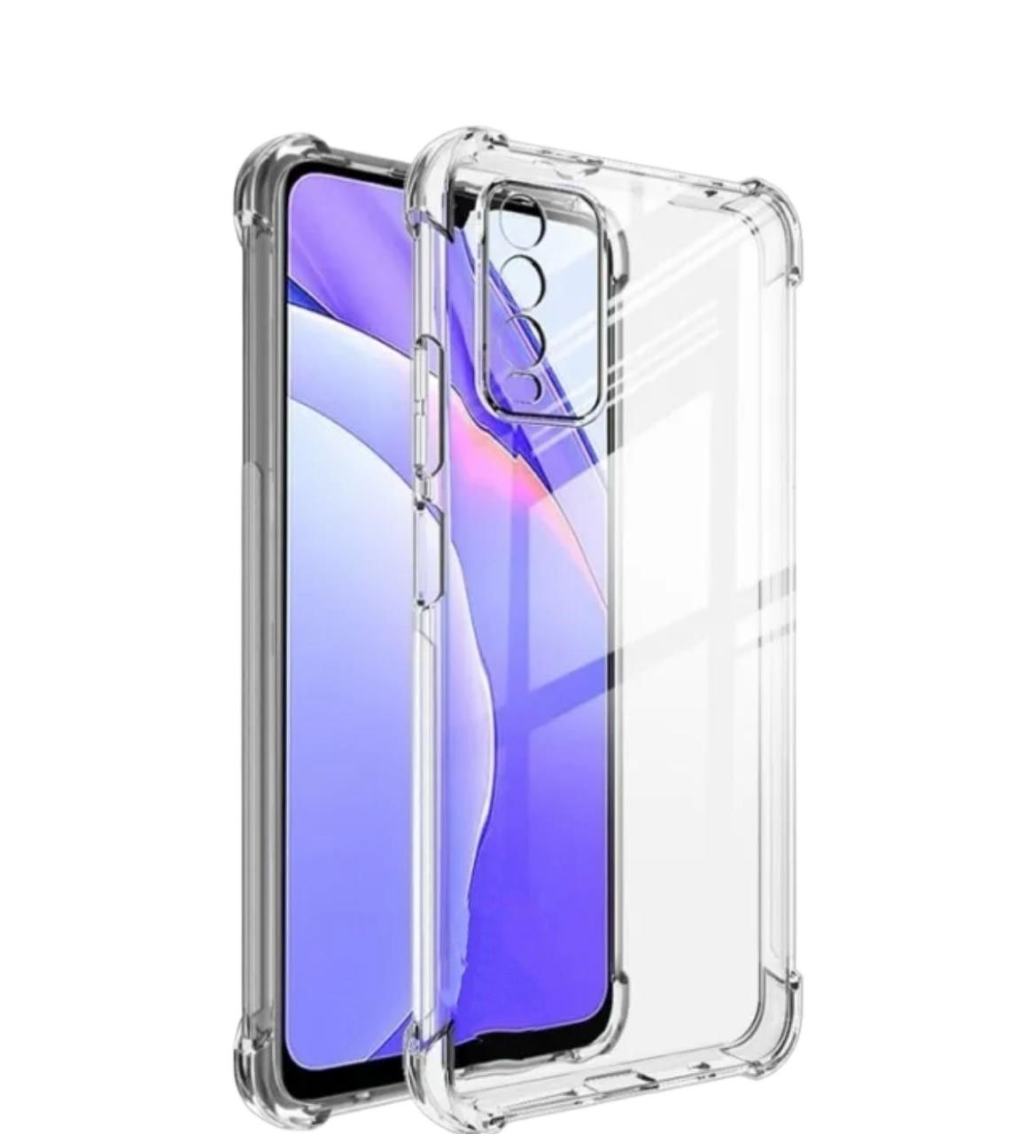 Redmi 9T Back Cover Transparent Soft Bumper Clear 6D Silicon Jelly Back Case HD Imported