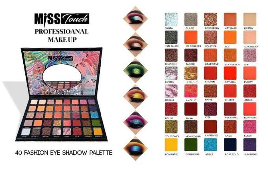 40Glitter Eyeshadow Palette Create Shiny Fashionable Eye Makeup Palette Lasting Green Purple Eye Shadow Palette Cosmetics