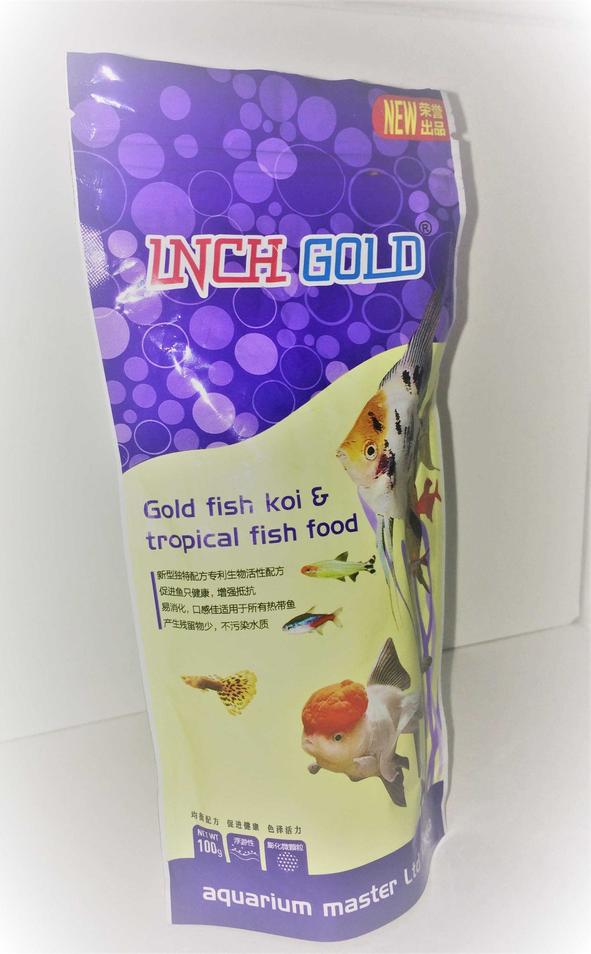 inch gold tropical small fish food
