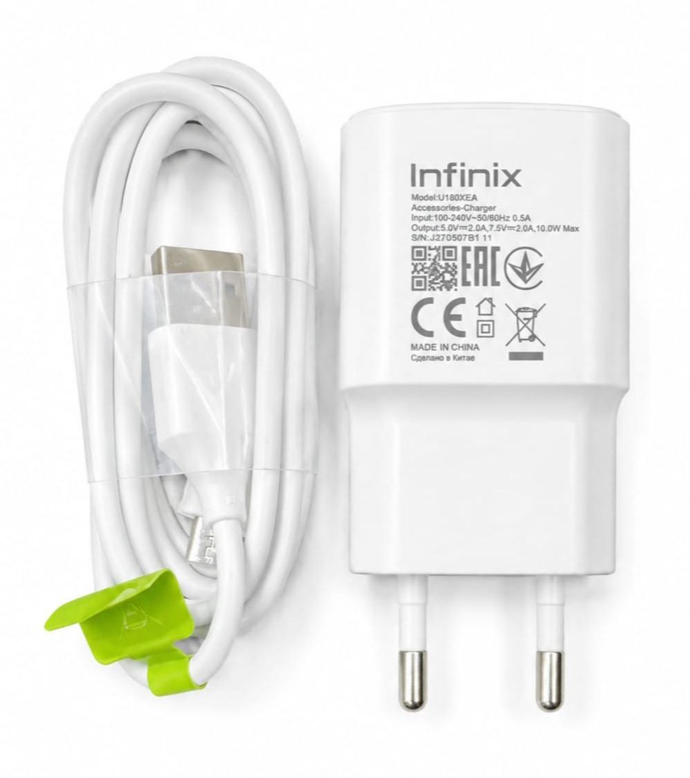 Infinix Original Charger with USB Micro Cable Fast Charging Adapter