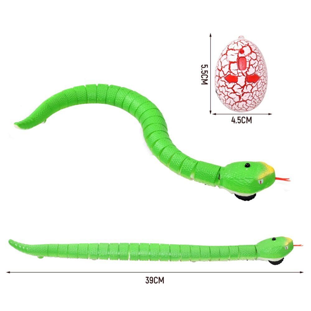Remote Control Snake Infrared RC Animal Toys Rattlesnake With USB Cable Funny Trick Terrify Toys For Kids