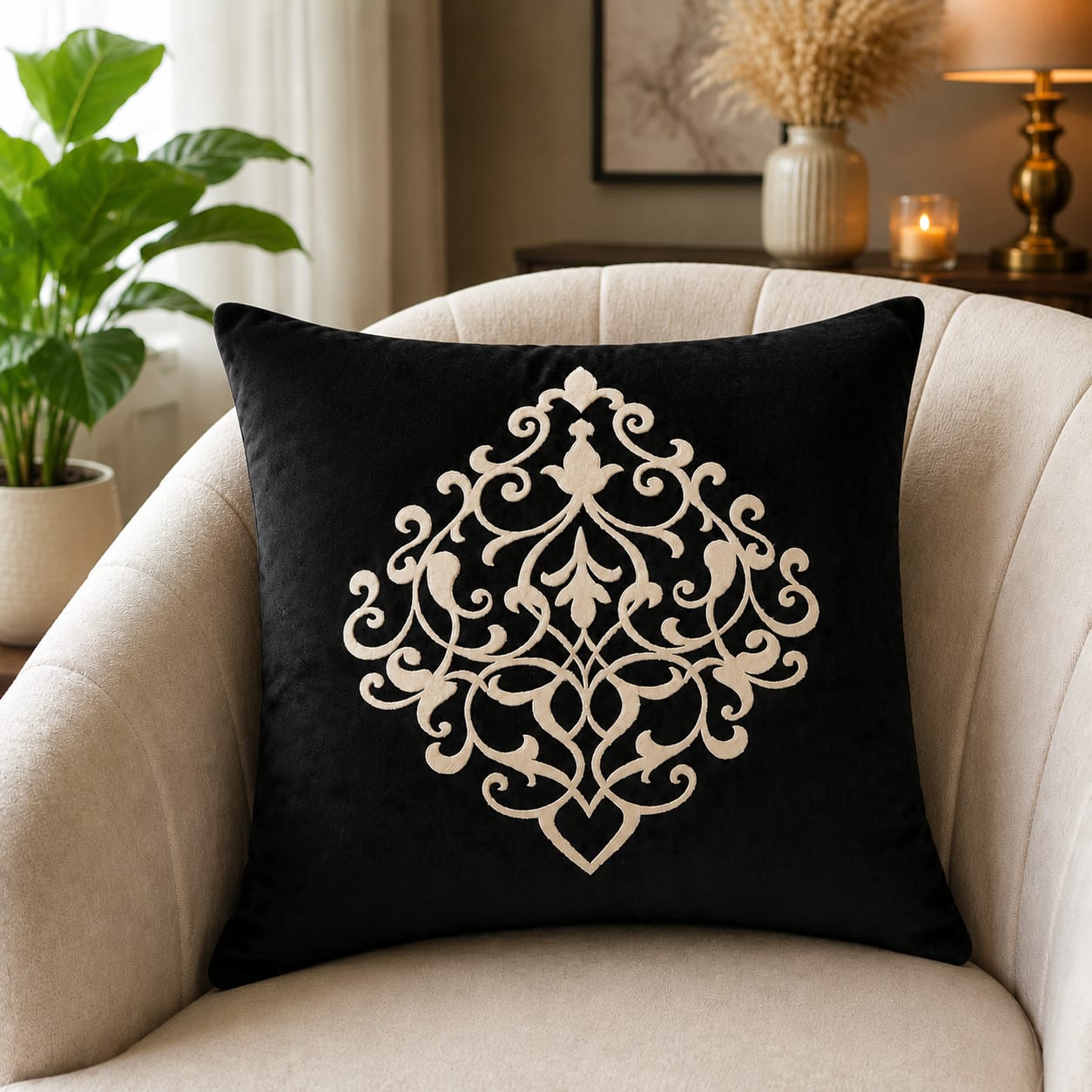 Decent Soft Velvet Cushion Cover Specific Style/ Color Best For Sofa And Bed Decorated By Ayat Bedding