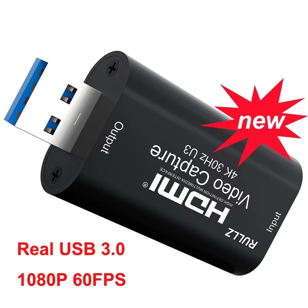 HDMI VIDEO CAPTURE CARD - HDMI TO USB - 1080P HDMI Capture Card - Video Capture Device for Live Streaming, Broadcasting, Gaming Record, Video Conference