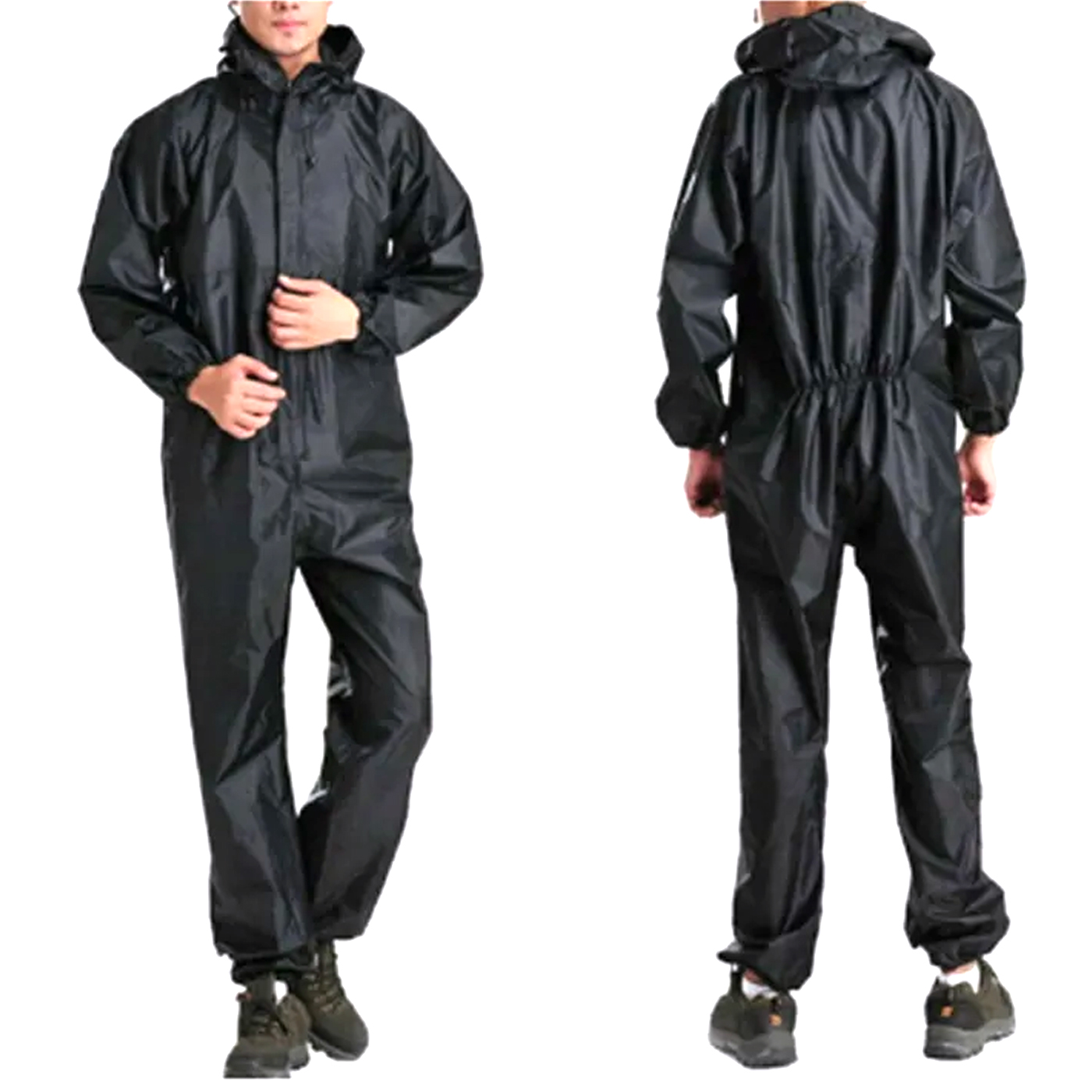 Waterproof Fashion Conjoined Full Body Over Rain Coat Suit and oil proof dust proof for outdoor activities Random Color multicolor and multicolor size