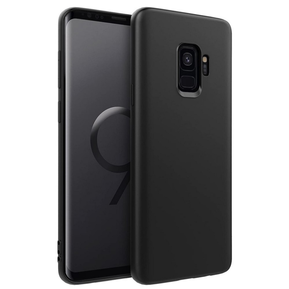 Samsung S9 Matte Black Soft Silicon Back Cover