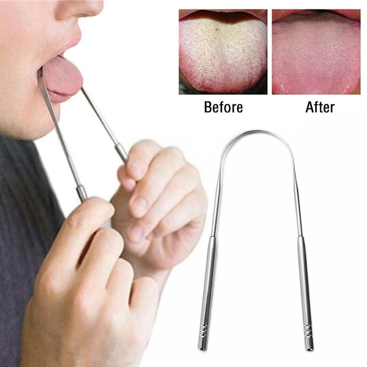 Tongue Coating Cleaner/Tongue Scraper Brush Reusable Scraper For The Tongue Washable Tongue Cleaning Tool Fresh Breath Oral Hygiene Care Accessories