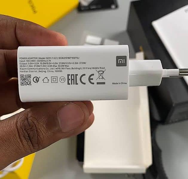 Original 33W Turbo Charger For Xiaomi & Redmi | Quick Charge with USB-A QC 3.0 Support | Universal Fast Wall Adapter + Cable For Smartphones, Tablets And Gadgets | Fast Charger For Poco X3 NFC F2 Pro Mi 10t 5g Redmi K40 K30 Note 9 10 11 Pad 5